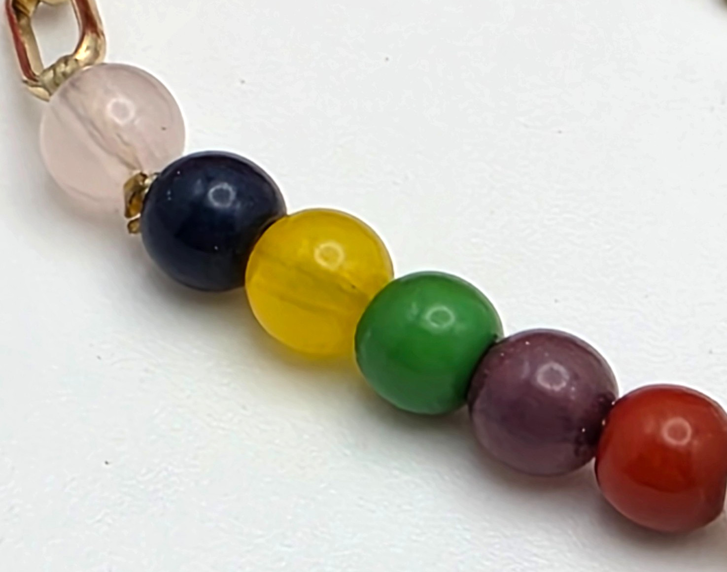 Plunder Multicolor Bead Bracelet Adjustable Gold … - image 2