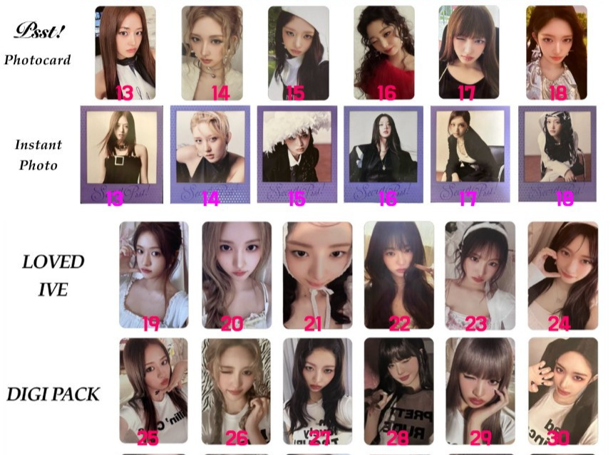 IVE - IVE SECRET Official Original book/DigiPack /Cupid /MD