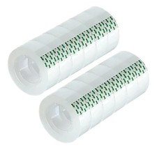 Transparent Tape Refill Rolls 12 Pack 3/4 Inch x 1000 Inch Clear Adhesive Gift