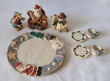 Popular Imports Tea Set Snowman 1996 Boxed Set For Decoration Only NOS