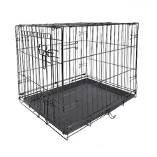 Vibrant Life Wire Dog Crate, Single-Door, Divider and Leak-Proof Tray, Metal