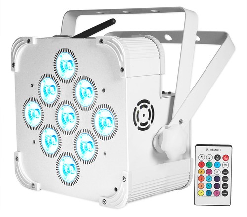 6 Rockville BEST PAR 60 White Rechargeable Wash Lights w/Wireless DMX Controller - Picture 3 of 12