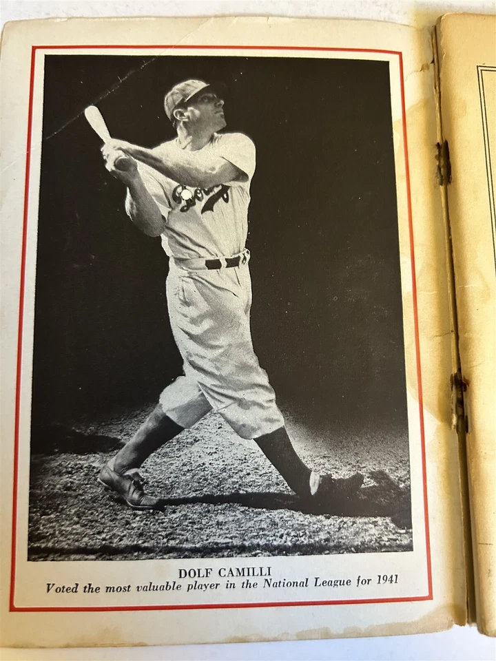 Who's Who 1942 Yankees de Nueva York Joe Dimaggio Medias Rojas de Boston Ted William Quiénes Foto 2 de 3