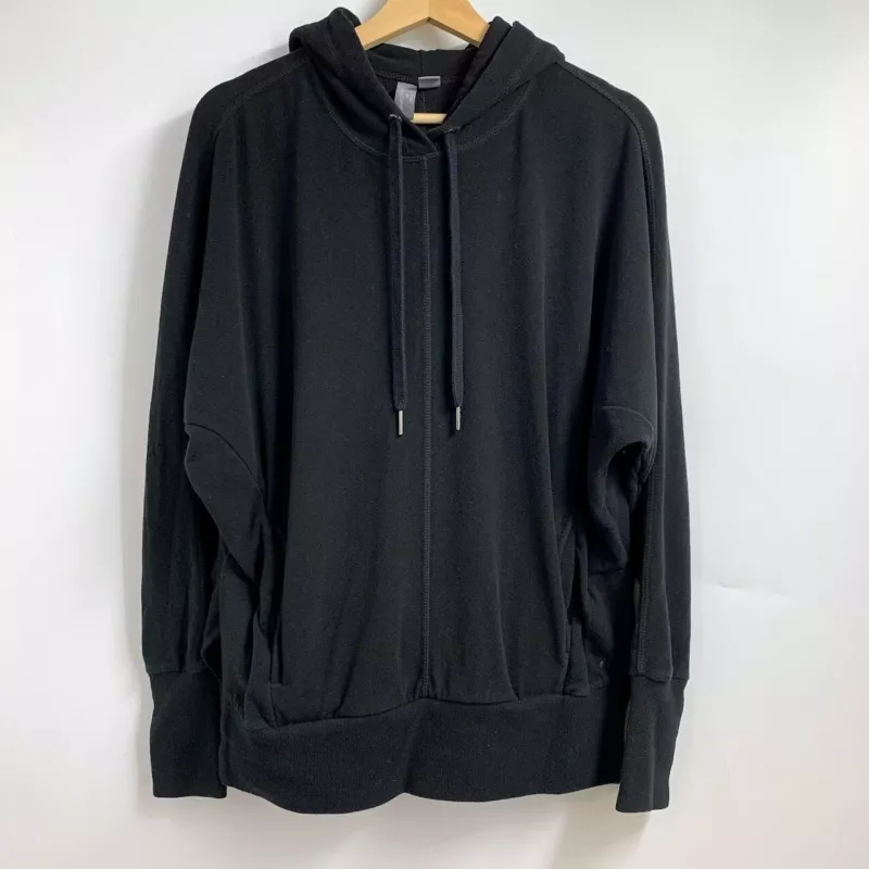 sweaty-betty cotton pullover stretch cropped long sleeve hoodie