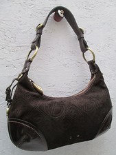 FRANCESCO BIASIA   Sac à main   en cuir et daim véritables Authentique  vintage