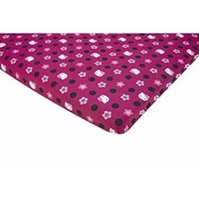Hello Kitty Hot Pink Fitted Pack N Play Yard Sheet