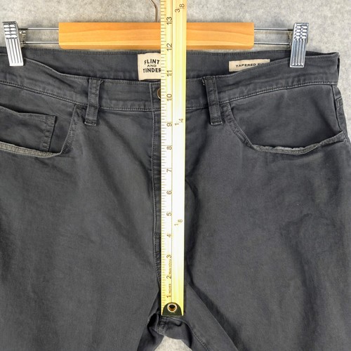 Pantaloni Flint and Tinder morbidi elasticizzati aderenti conici grigi taglia 34x30 (adatti 34x28) - Foto 10 di 10
