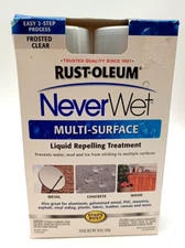 Rust Oleum NeverWet Multi Surface Liquid Repelling Treatment Frosted Clear NEW