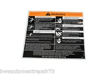  Lincoln OEM General Warning Decal Sticker (M16197) 5 5/8" x 5 1/2"