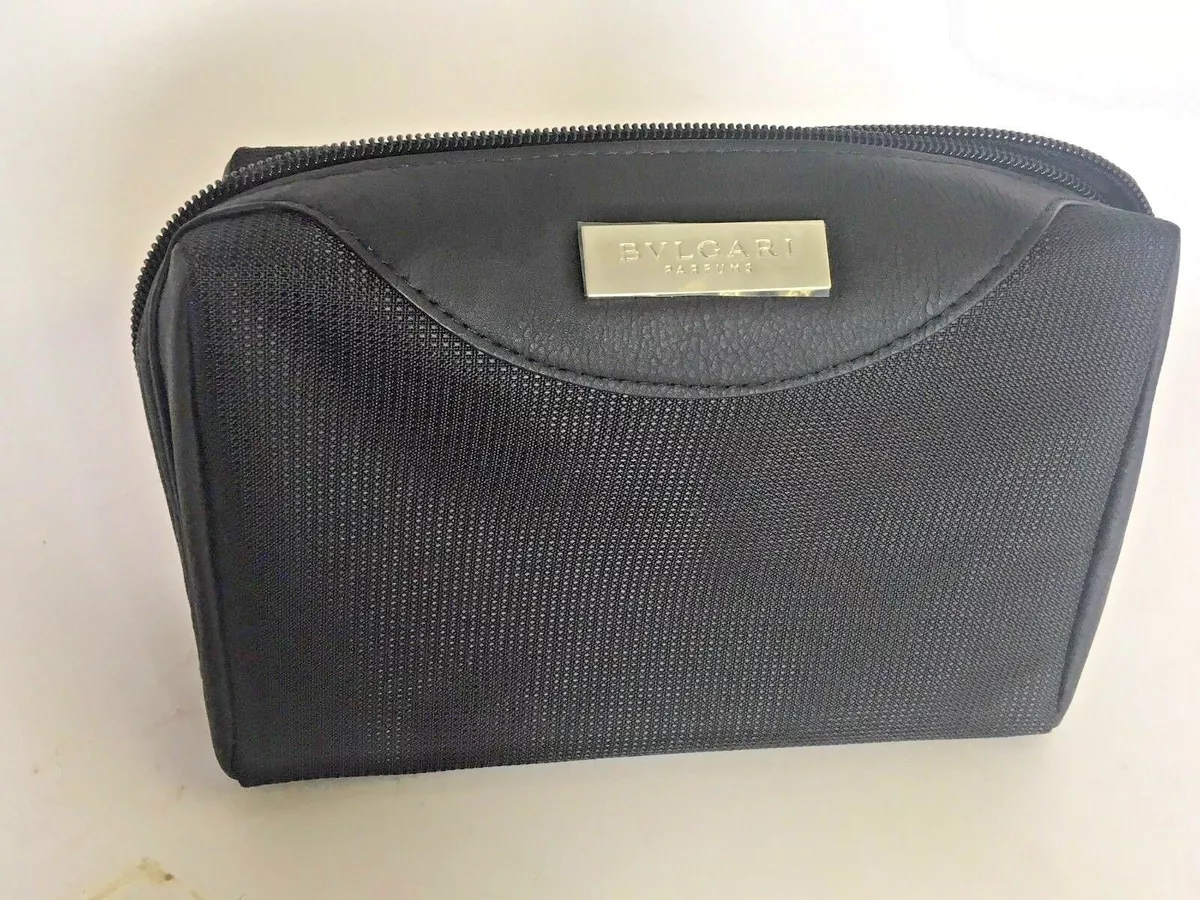 YSL BLACK TOILETRY SHAVE WASH BAG MENS TOILETRY TRAVEL POUCH FOR