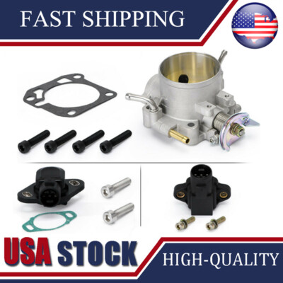 For Honda Civic Si Acura B/D/F/H B16 B18 70mm Throttle Body W/ TPS & MAP Sensor