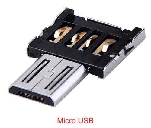 OTG USB-A to microUSB adapter converter data sync power