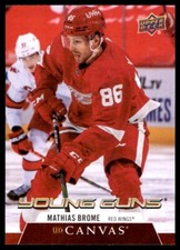 2020-21 UPPER DECK YOUNG GUNS UD CANVAS MATHIAS BROME DETROIT RED WINGS #C213
