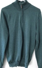 Jos. A. Bank Traveler's Collection  Mock Neck Sweater Men's Green Medium.  (39)