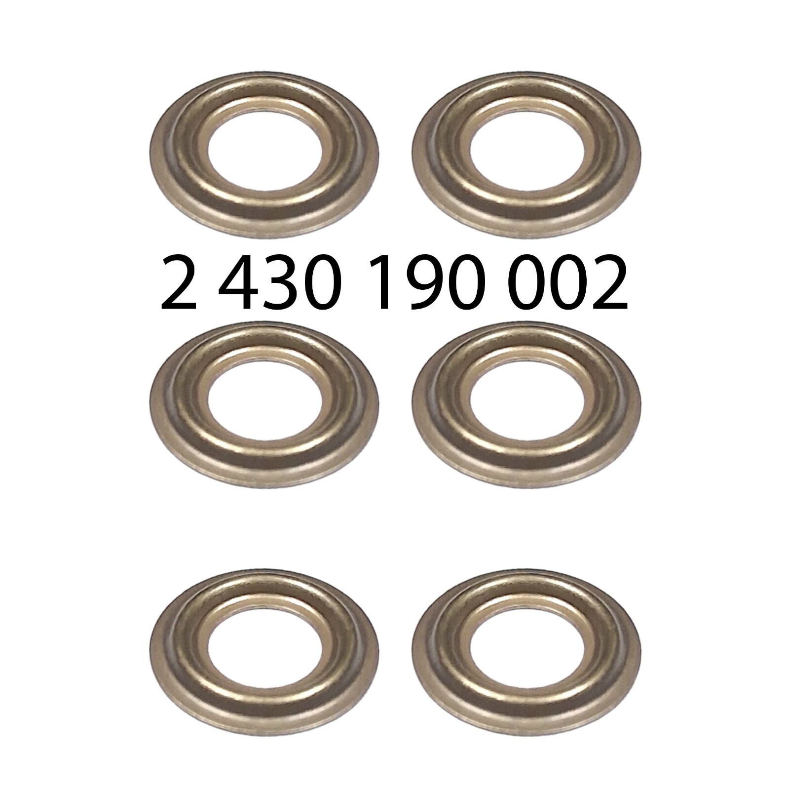 Genuine Bosch BMW 5 524 d / td Fuel Injector Seal Ring / Nozzle Holder x 6