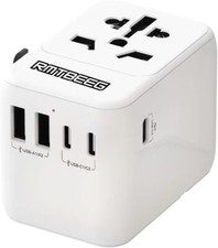 Universal Travel Adapter, Worldwide International Plug 5.6A...