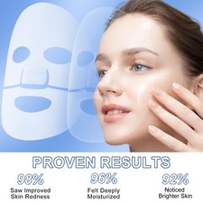 6 Pcs Collagen Face Mask with Hyaluronic Acid, Niacinamide Vitamin E