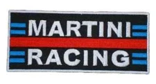 MARTINI RACING Patch Vintage Porsche 918 4" x1.75" Iron-on or Sew-on Embroidered