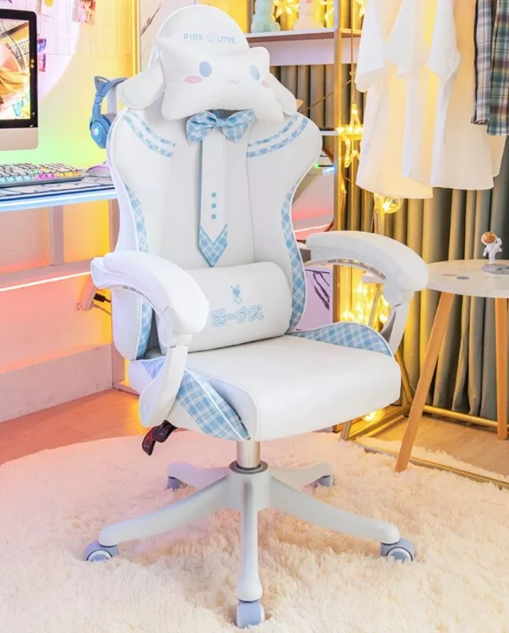 Sanrio Cinnamoroll Gaming Chair/Computer Chair AutoFull Attached some items