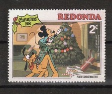 Redonda / Antigua & Barbuda Mickey Mouse & Pluto Stamps Briefmarken Sellos