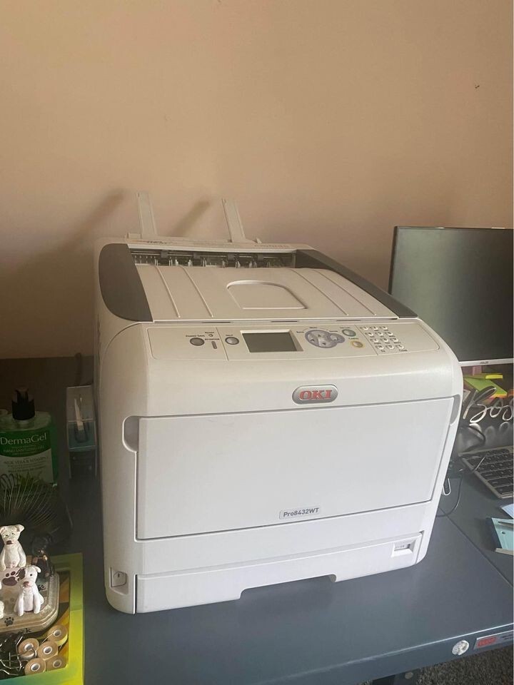 OKI PRO 8432WT Printer Digital Heat FX White Toner LED Printer