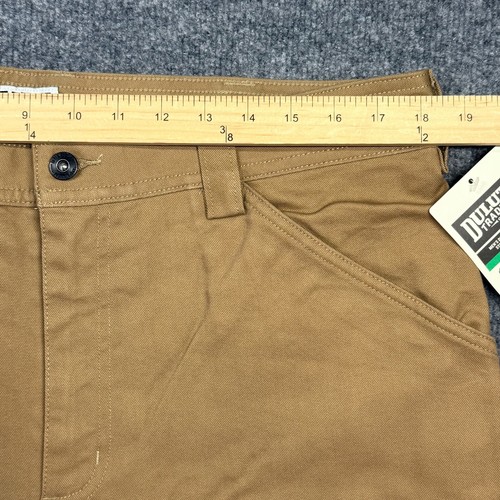 Duluth Trading Pants Men's 38X30 Beige Flex Fire Hose Cargo Fleece Lined Canvas - Picture 13 of 15
