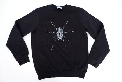 Lanvin Boys Jumper Sweatshirt Top Age 14 Yrs Black Spider Print