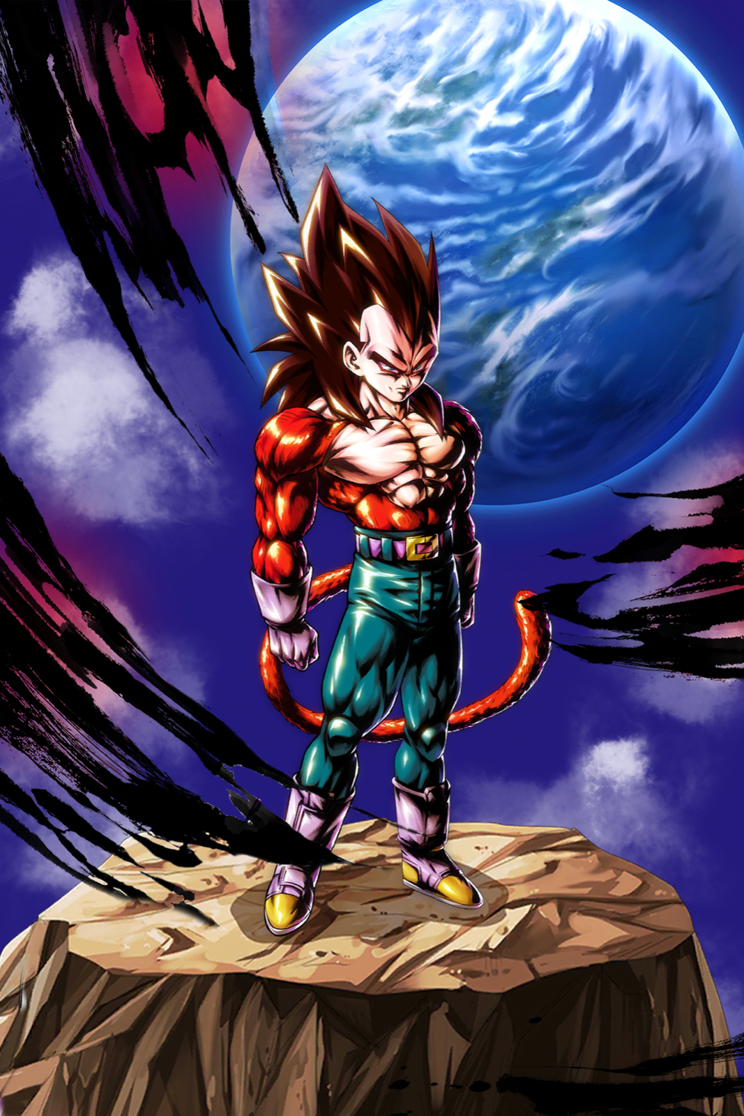 Dragon Ball GT Poster Gogeta SSJ4 Vegeta Goku 12in x 18in Free Shipping