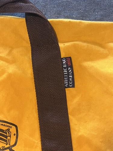 National Scout Jamboree Yellow 1910-1985 Athletic Bag Company Duffle Canvas - Picture 3 of 11