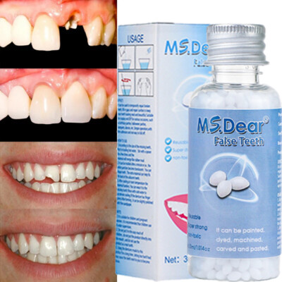 Temporary Tooth Repair Kit Resin Fix Broken False Teeth Fill Gaps Dental Denture