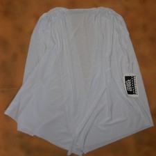 NWT Defect White Praise Vest Tunic Gathered Shoulder Liturgical Girls Child Size