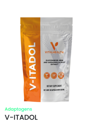 Vitalhealth V-ITADOL Glucosamine, MSM & Sarsaparilla root. FREE