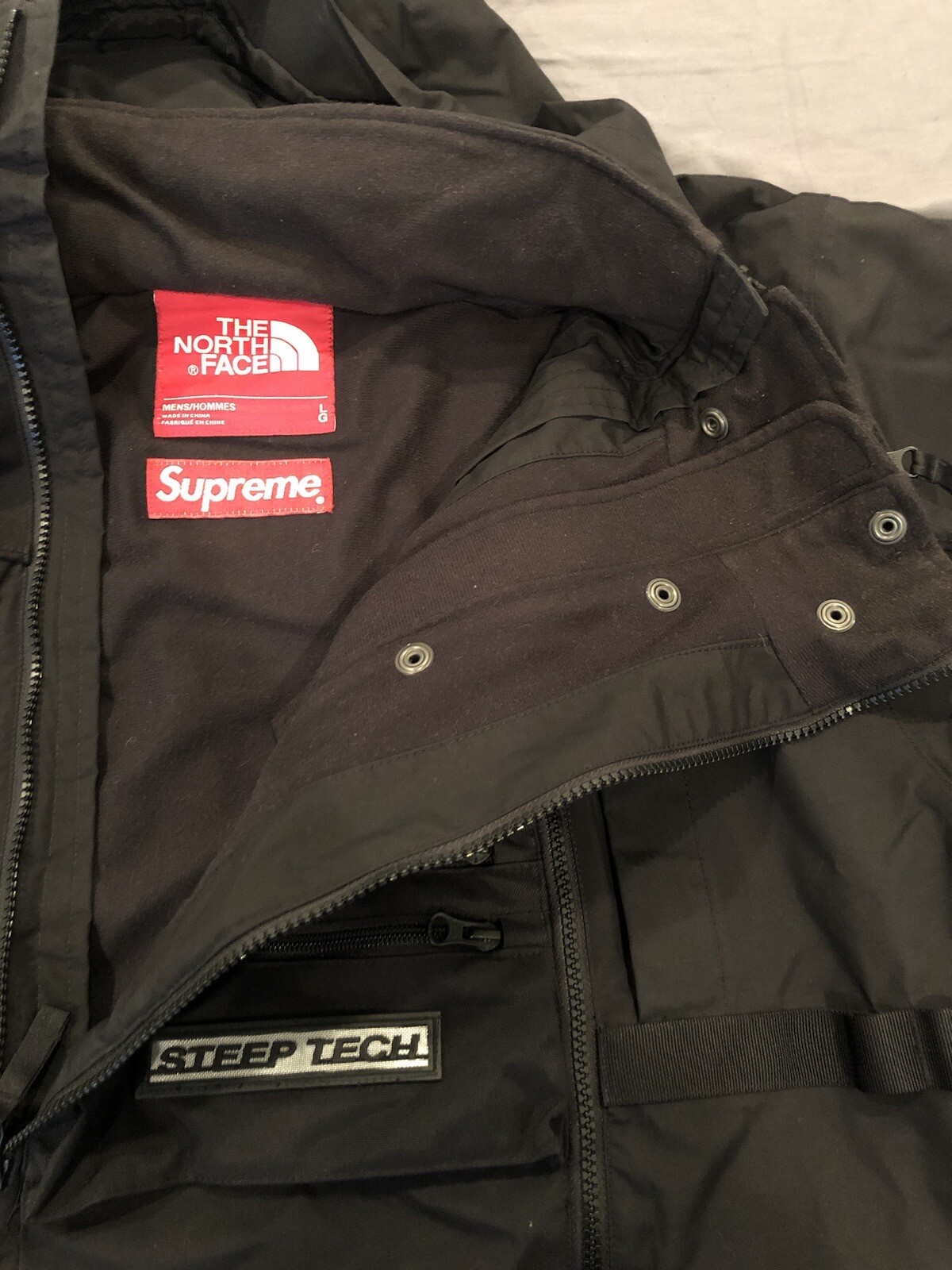 Supreme North Face Steep Tech Jacket Black Large SS16