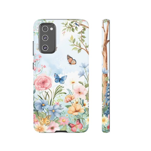 Spring Butterfly & Floral Phone Case, Garden-Inspired Design Cover | X45 - 第 269/272 張圖片