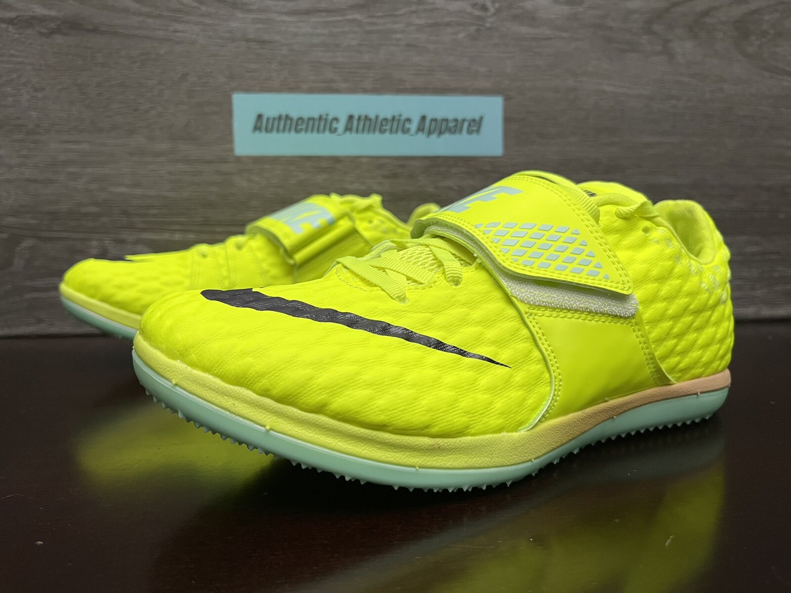 Nike Zoom High Jump HJ Elite Track Spikes Volt Mint Men Size 5.5 DR9925