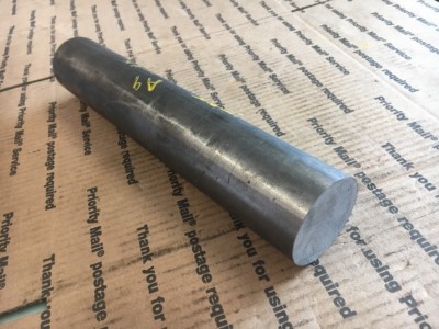 2 1/4" X 12" 1045 Cold Rolled Steel Round Bar Stock – For Lathe Work, Machining, Blacksmithing