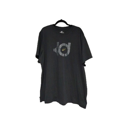 Men's The Nike Tee Dri-Fit Size XXL Black With Some Gray And Light Yellow Swoosh