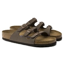 Birkenstock Florida Soft Footbed Birkibuc Mocha 53881