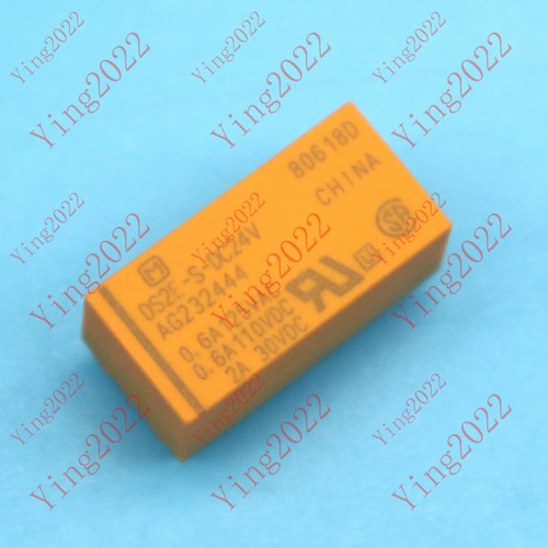 Lot De 10 Relais Panasonic DS2E-SL2-DC24V - 24V 0.6A 125VAC 10 Broches - Neufs