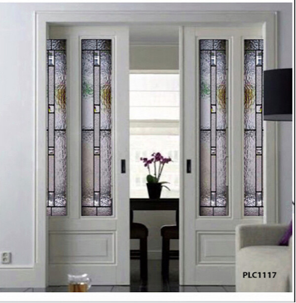 Beautiful Interior Stained glass Doors .Pocket , Barn or Hinged Style  PLC1117