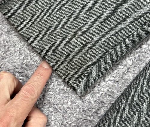 Macy's Club Room Men's Sport Coat Gray Herringbone Wool/Cashmere Size 42R - Picture 8 of 13