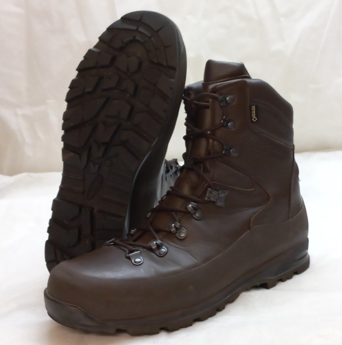 Bottes De Combat En Cuir Marron Iturri Patrol - Taille 11M UK, Véritable Armée Britannique, Occasion