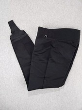Vtg Schoeller Womens Size 8 SMALL Black Stirrup Ski Thick Pants Wool Blend 6, 4
