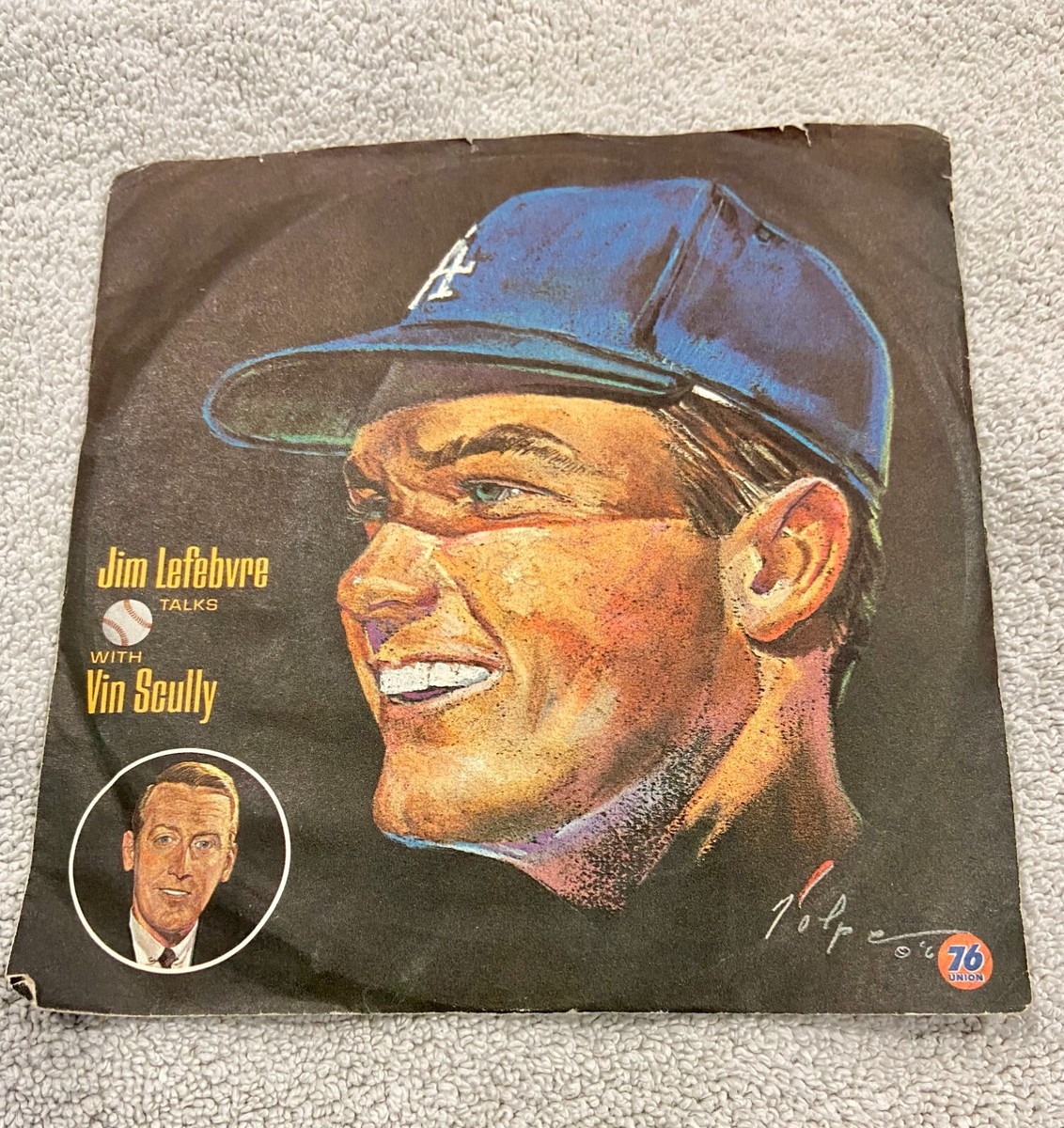Vin Scully talks with Lou Johnson / Jim Lefebvre 33-1/3 RPM