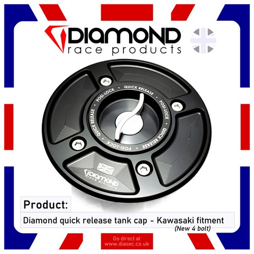 DIAMOND QUICK RELEASE FUEL TANK CAP KAWASAKI ZX6R 20192020 '19'20
