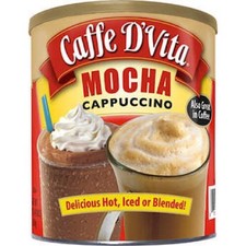 Caffe D'Vita Hot or Iced Cappuccino Drink Mix, Mocha 64 Oz - Qty. 1