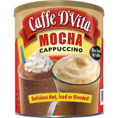 Caffe D'Vita Hot or Iced Cappuccino Drink Mix, Mocha 64 Oz - Qty. 1