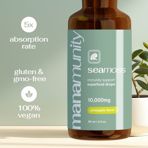 Sea Moss Liquid Drops 10,000 mg Organic Irish Sea Moss Gel with 350 mg Burdock R - Picture 6 of 13