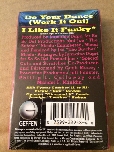 SILK TYMES LEATHER DO YOUR DANCE WORK IT OUT FACTORY SEALED CASSETTE SINGLE C48 - Picture 3 of 4