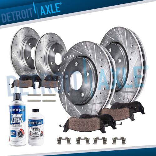 Front Rear Drilled Rotors Ceramic Brake Pads Ford Explorer Mercury Mountaineer (For: Mercury Mountaineer)